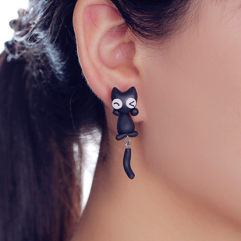 3D Printing Earrings - Handmade Polymer Clay Stud Earrings For