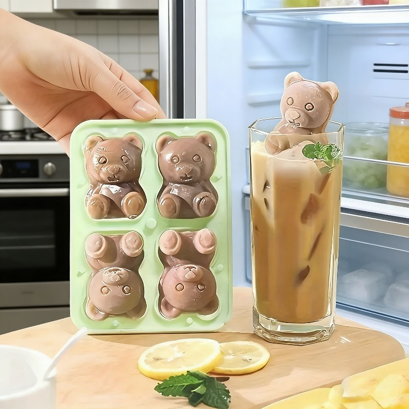 3D Printing With Silicone - Silicone Material 3D Bear Shaped Ice
