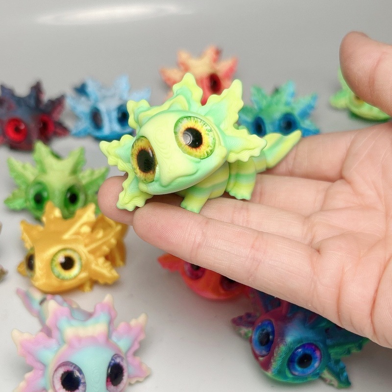 3D Printing Gif - 3D Printing Salamander Figures Multi-Joint Movable