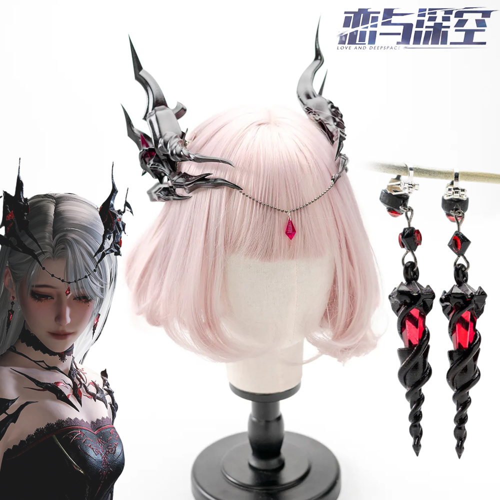 3D Printing Earrings - Game Love And Deepspace Hunter Heroine