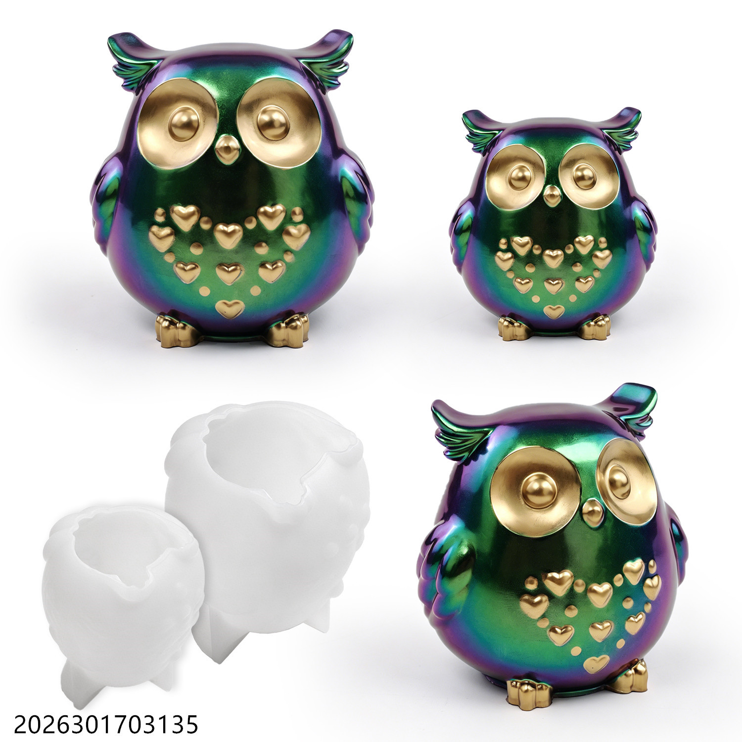 3D Printing With Silicone - Owl Silicone Mold 3D Bird Shape