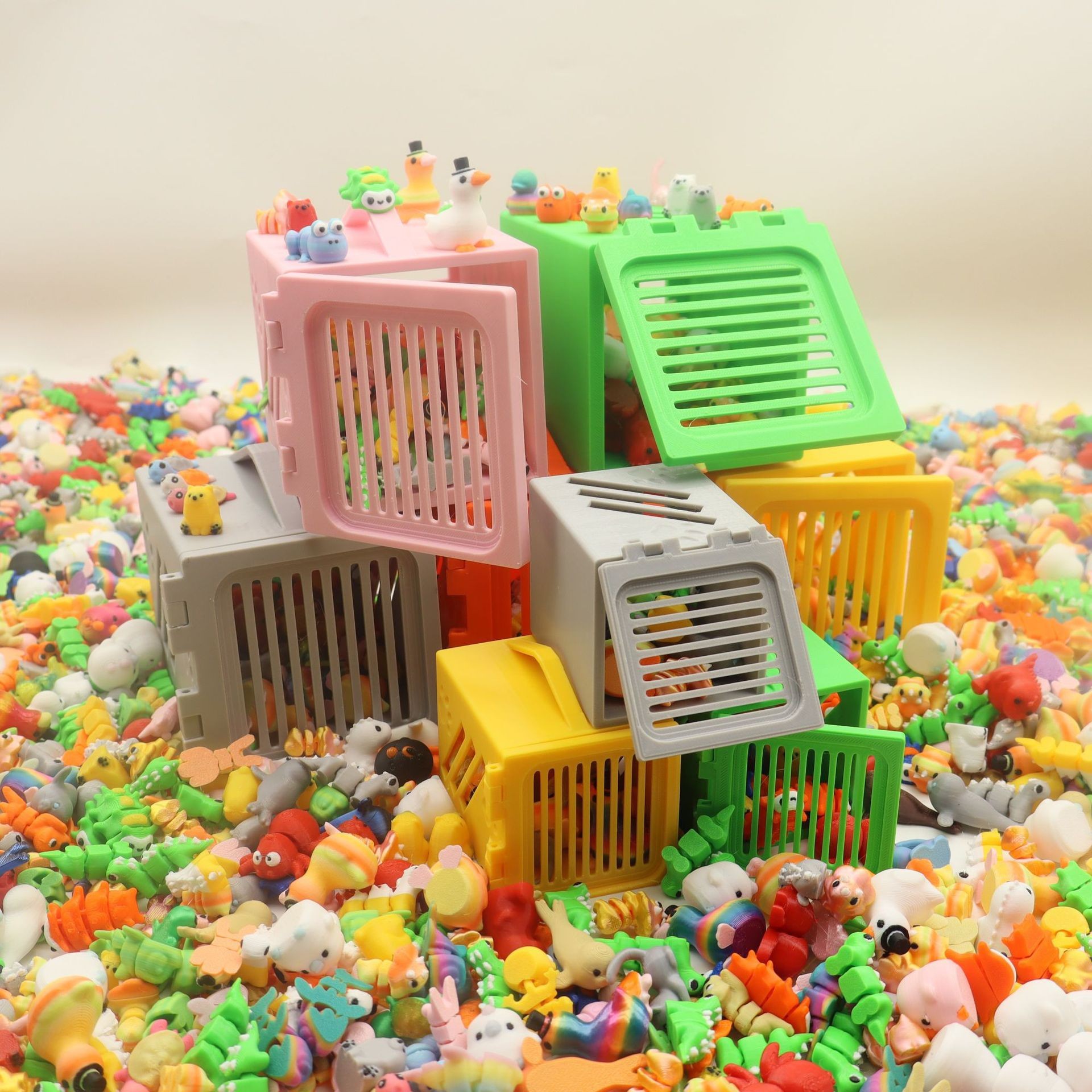 3D Printing Gif - 20/80Pcs 3D Printing Small Animals Figurines