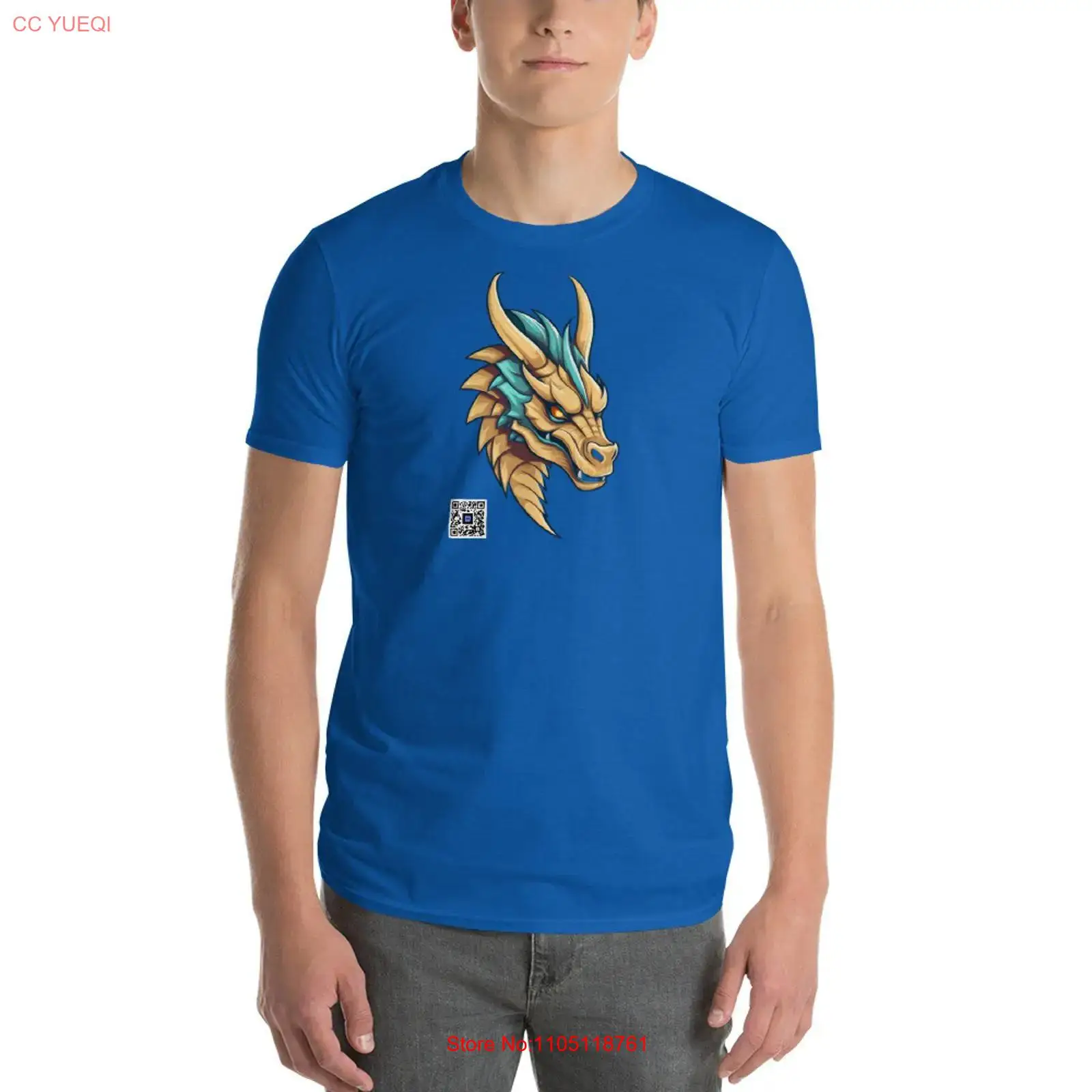 3D Printing Qr Codes - Dragon T Shirt smartphone camera scannable