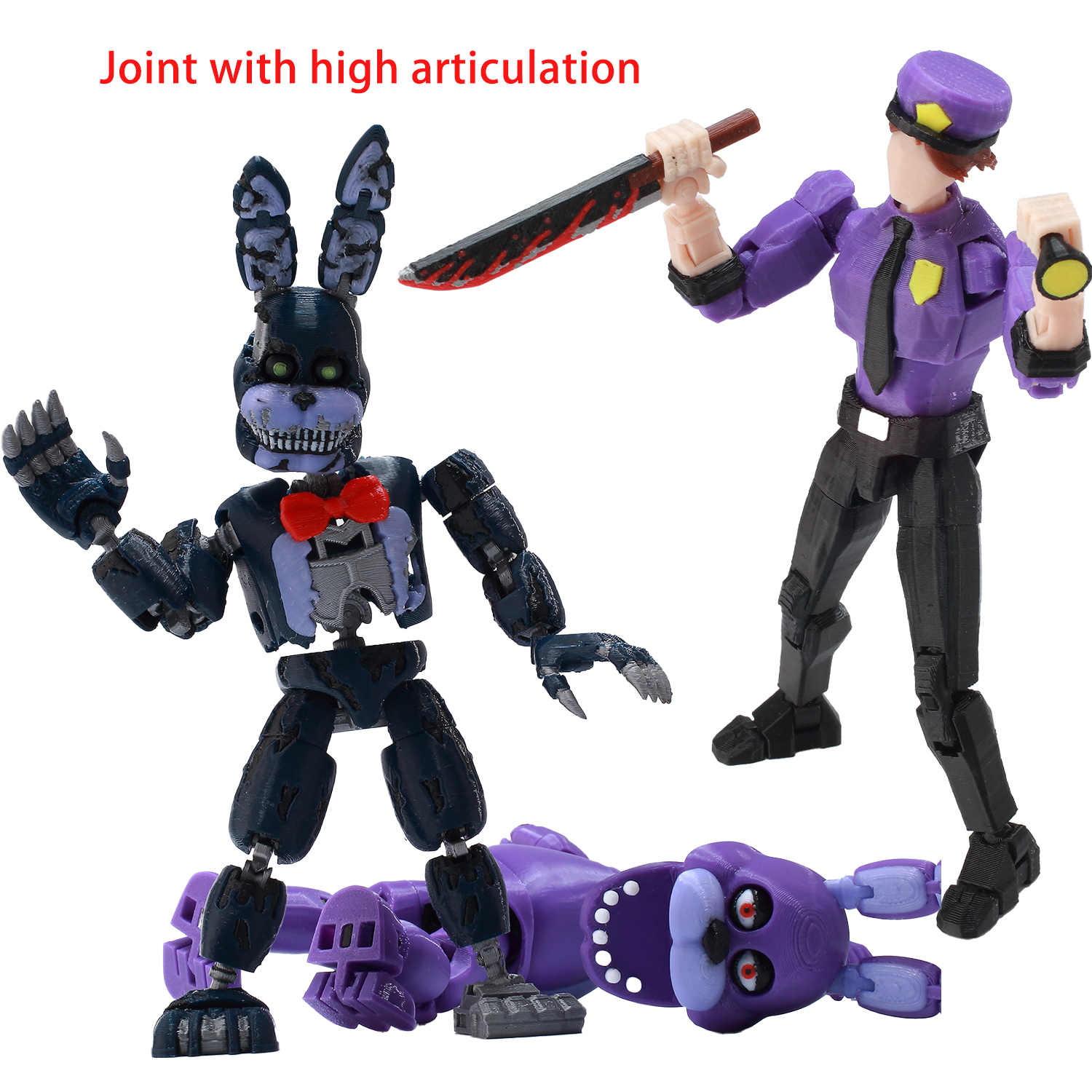 3D Printing Action Figure - 9L3D Lucky13 Dummy13 Horror Bear Action