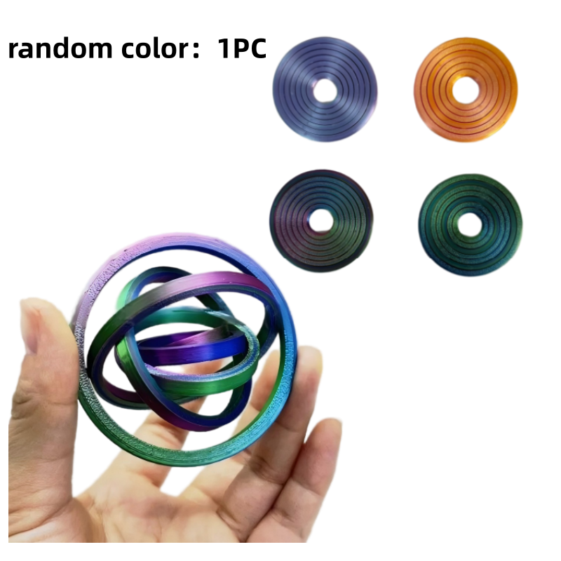 3D Printing Gif - 3D Printed Kinetic Gyroscope Fidget Toy,