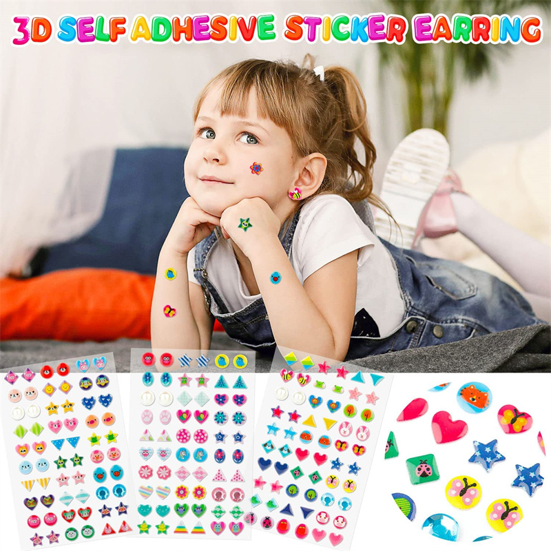 3D Self Adhesive Sticker Earri - đánh giá và giá 3D Printing Earrings