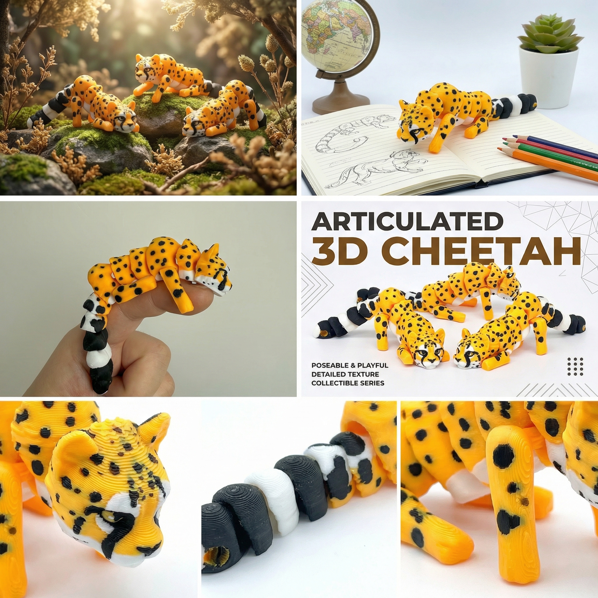 1/2/4 Pieces - 3D Printed Arti - đánh giá và giá 3D Printing Gif