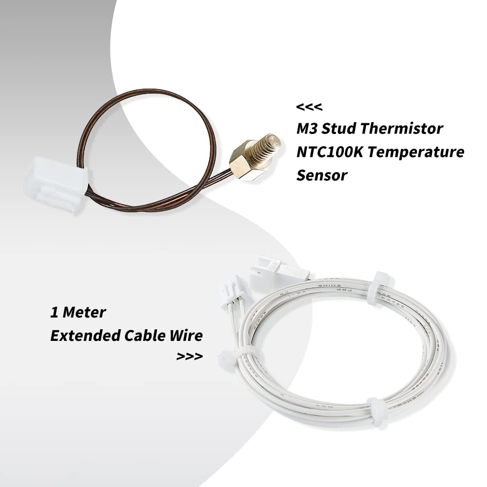 100k NTC 3950 M3 Stud Thermist - đánh giá và giá 3D Printer Cable Chain
