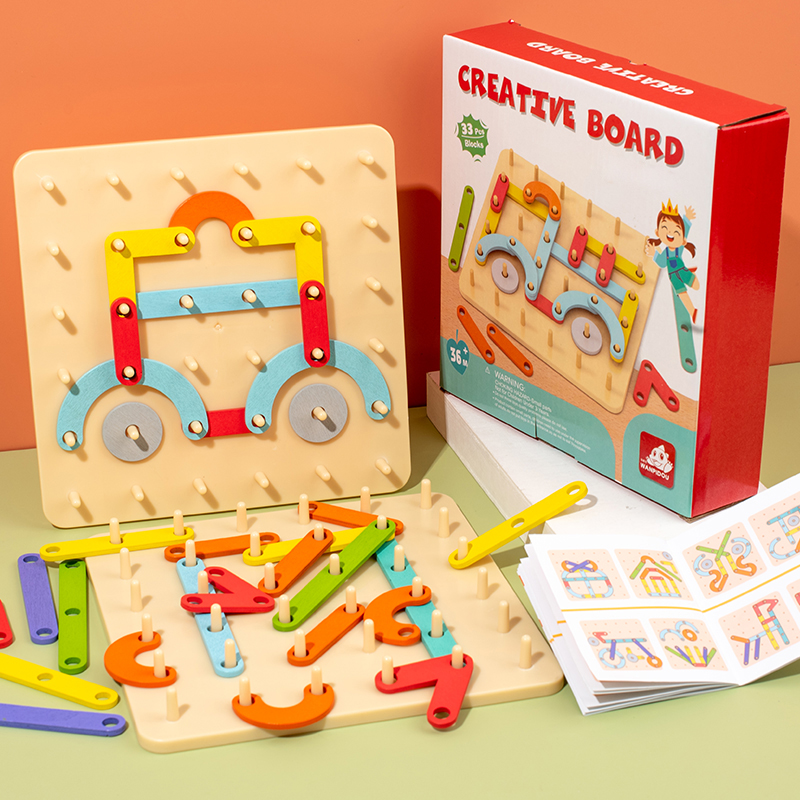 Children Wooden Creative Nail  - đánh giá và giá Build Plate