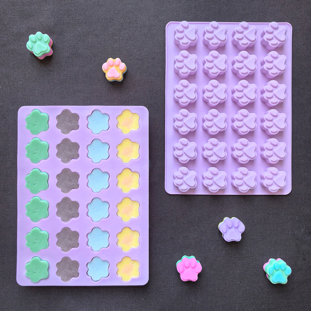 1pc 24 hole cat paw shaped cho - đánh giá và giá 3D Printing With Silicone