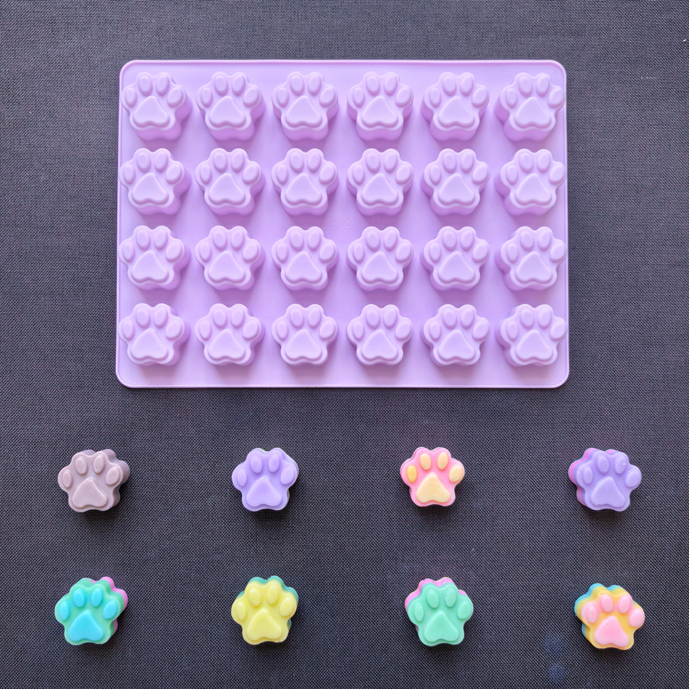 1pc 24 hole cat paw shaped cho - đánh giá và giá 3D Printing With Silicone
