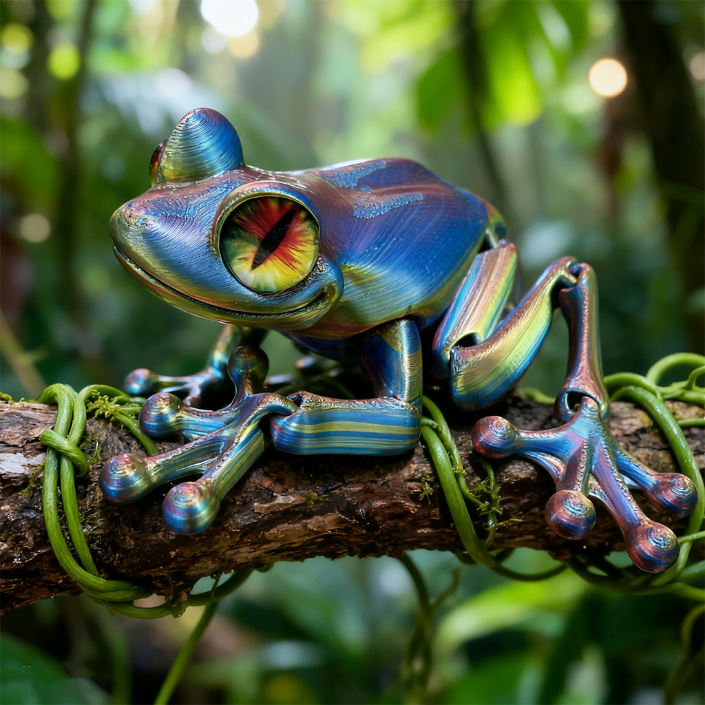 3D Printed Frog Statue, Flexib - đánh giá và giá 3D Printing Action Figure