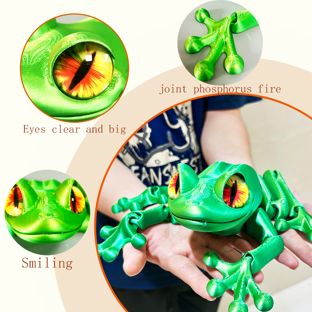 3D Printed Frog Statue, Flexib - đánh giá và giá 3D Printing Action Figure