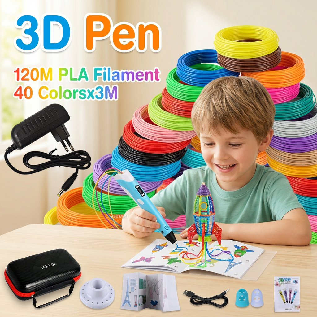 Children 3D Pen 3D Drawing Pri - đánh giá và giá Carbon Fiber Filament