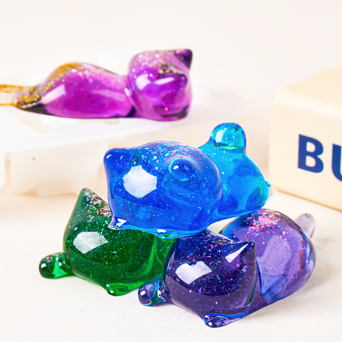 3D Cat Crystal Epoxy Resin Mol - đánh giá và giá 3D Printing With Silicone