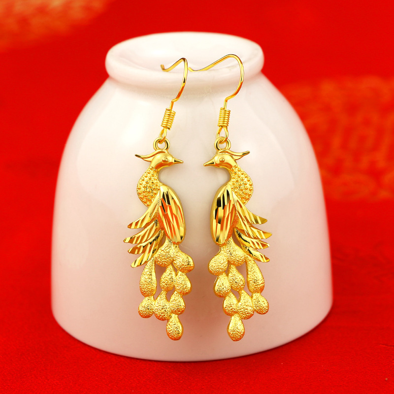 Fashion 14K Yellow Gold Color  - đánh giá và giá 3D Printing Earrings