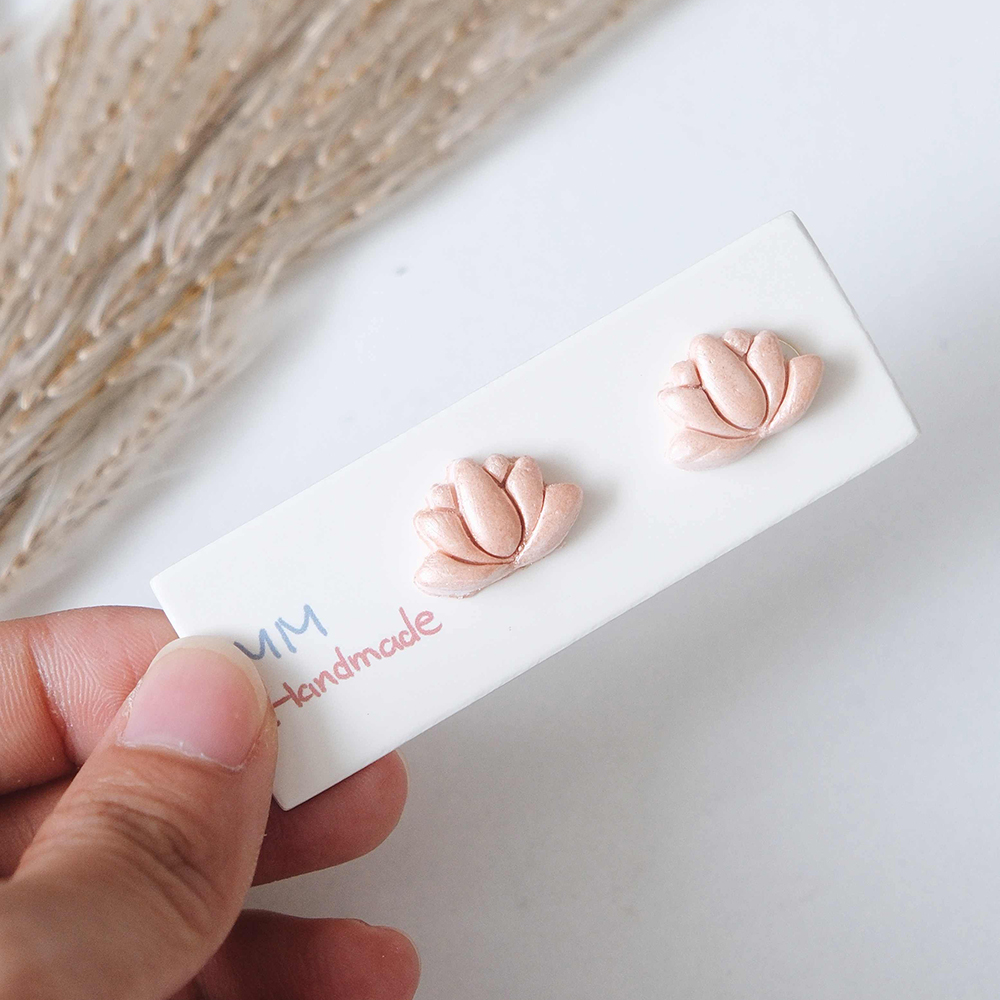 1pc Lotus Flower Clay Cutters  - đánh giá và giá 3D Printing Earrings