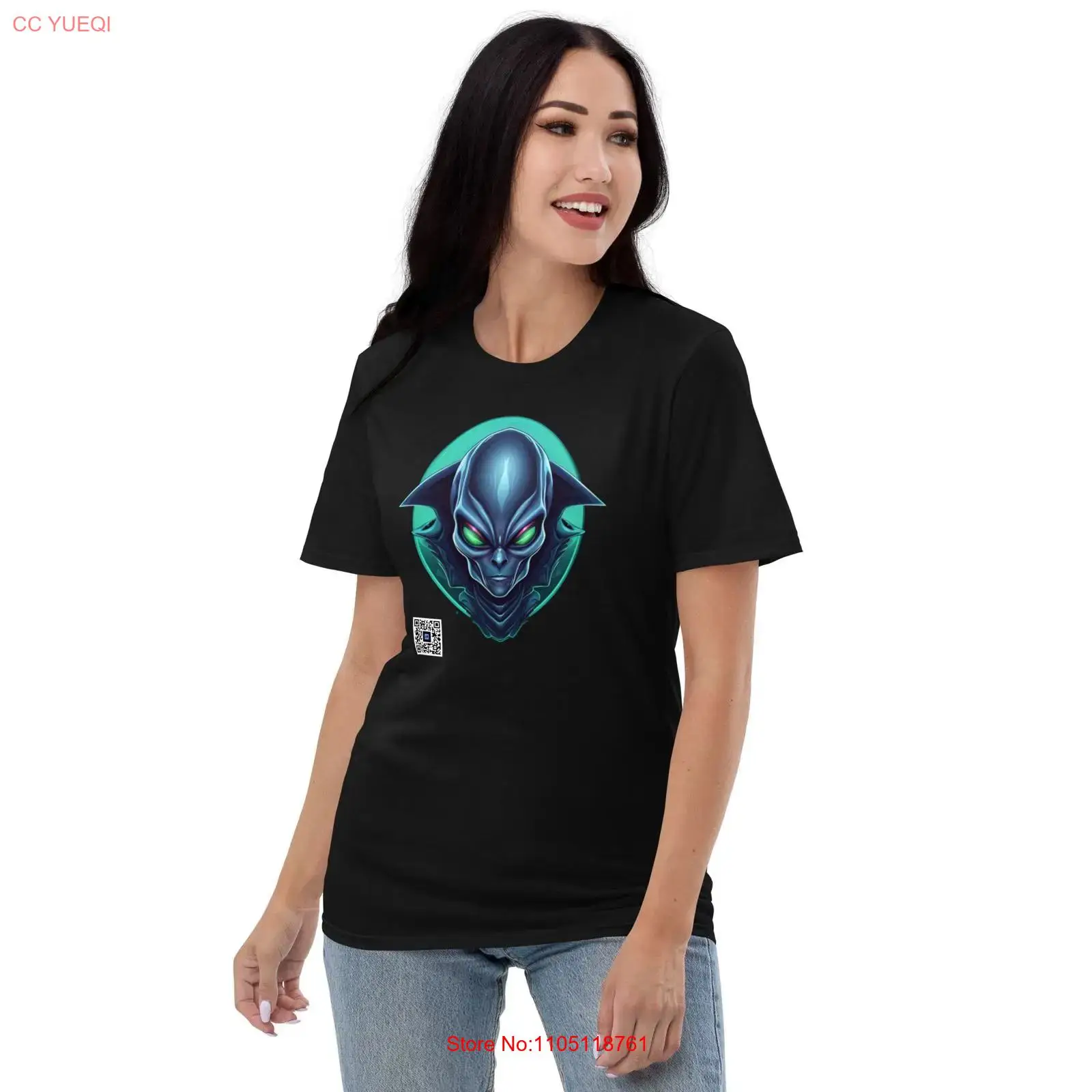 Alien T Shirt smartphone camer - đánh giá và giá 3D Printing Qr Codes