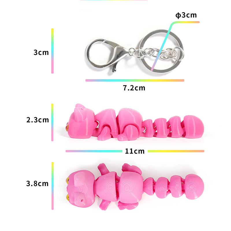 3D Printed Chameleon Keychain  - đánh giá và giá 3D Printing Gif