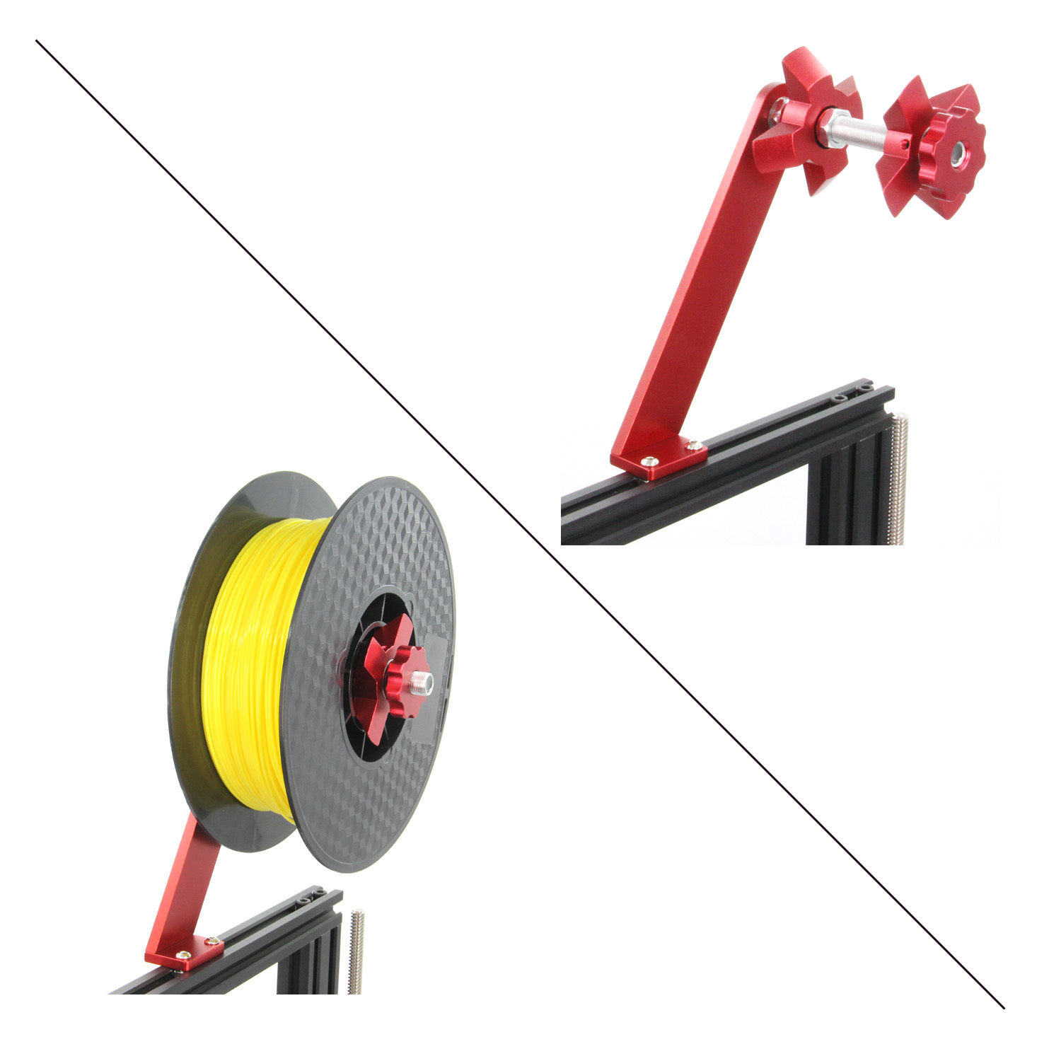 3D Printer Filament Holder Rot - đánh giá và giá Carbon Fiber Filament