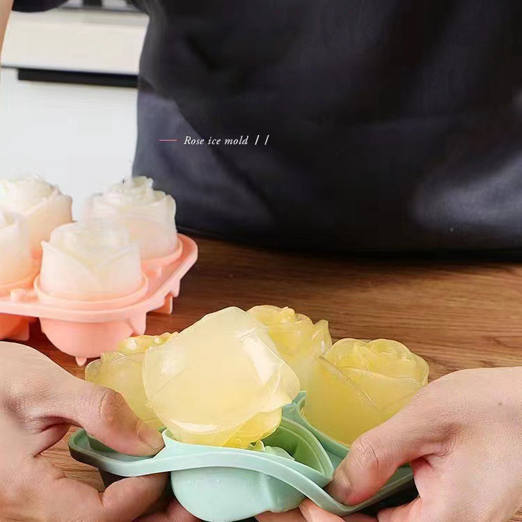 3D Rose Ice Molds 4 Holes Ice  - đánh giá và giá 3D Printing With Silicone