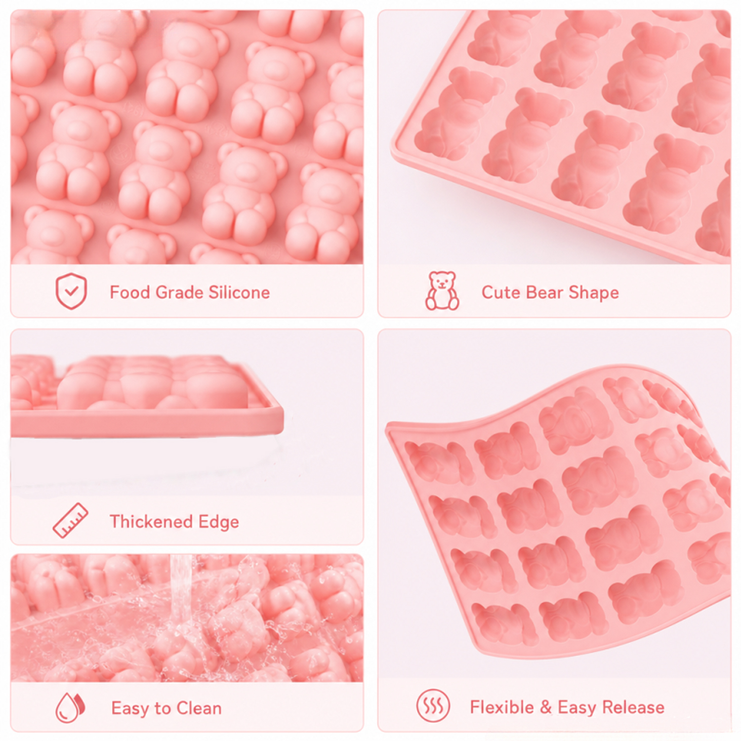 40-Piece Bear-Shaped Silicone  - đánh giá và giá 3D Printing With Silicone