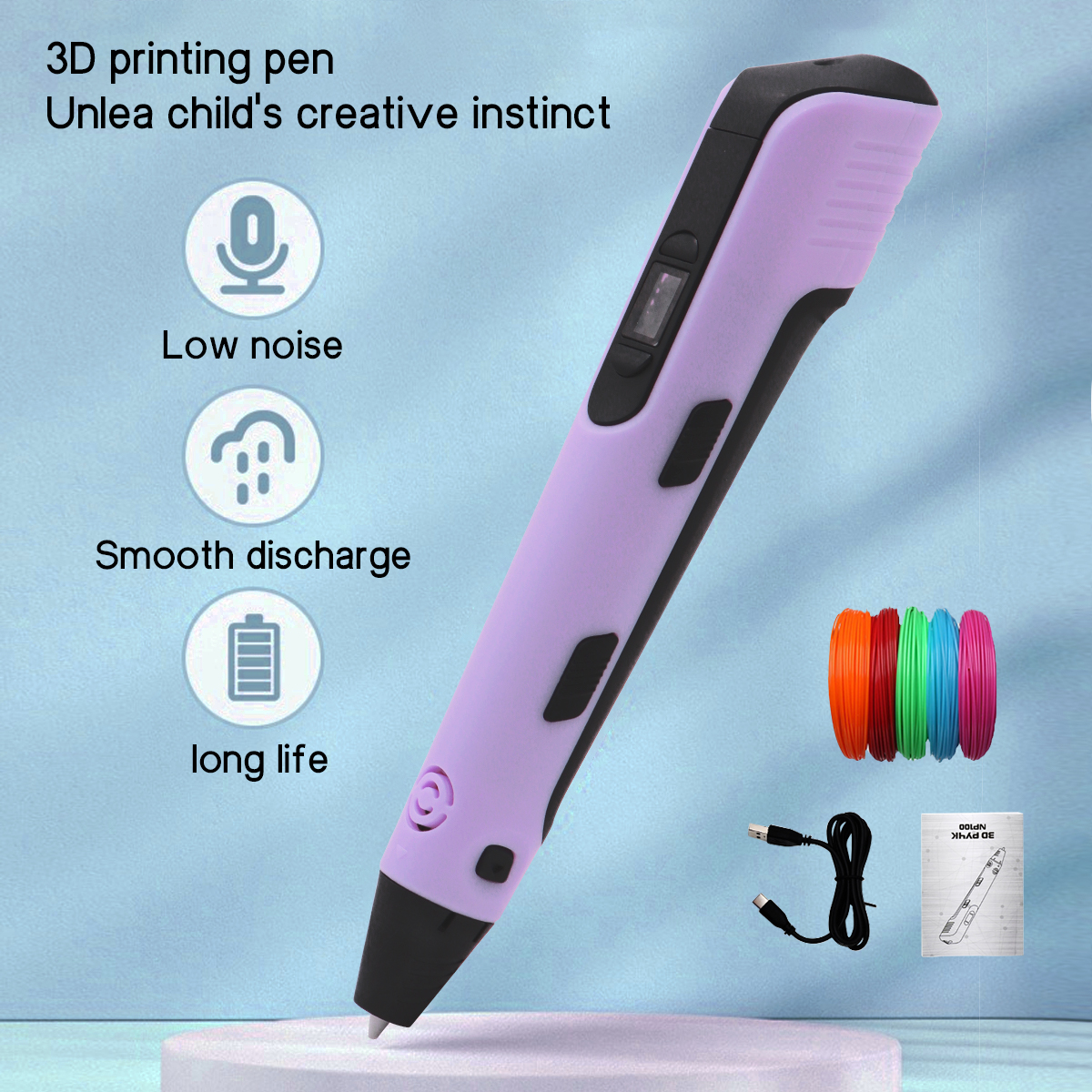 Upgraded 3D Printing Pen 9 Met - đánh giá và giá Carbon Fiber Filament