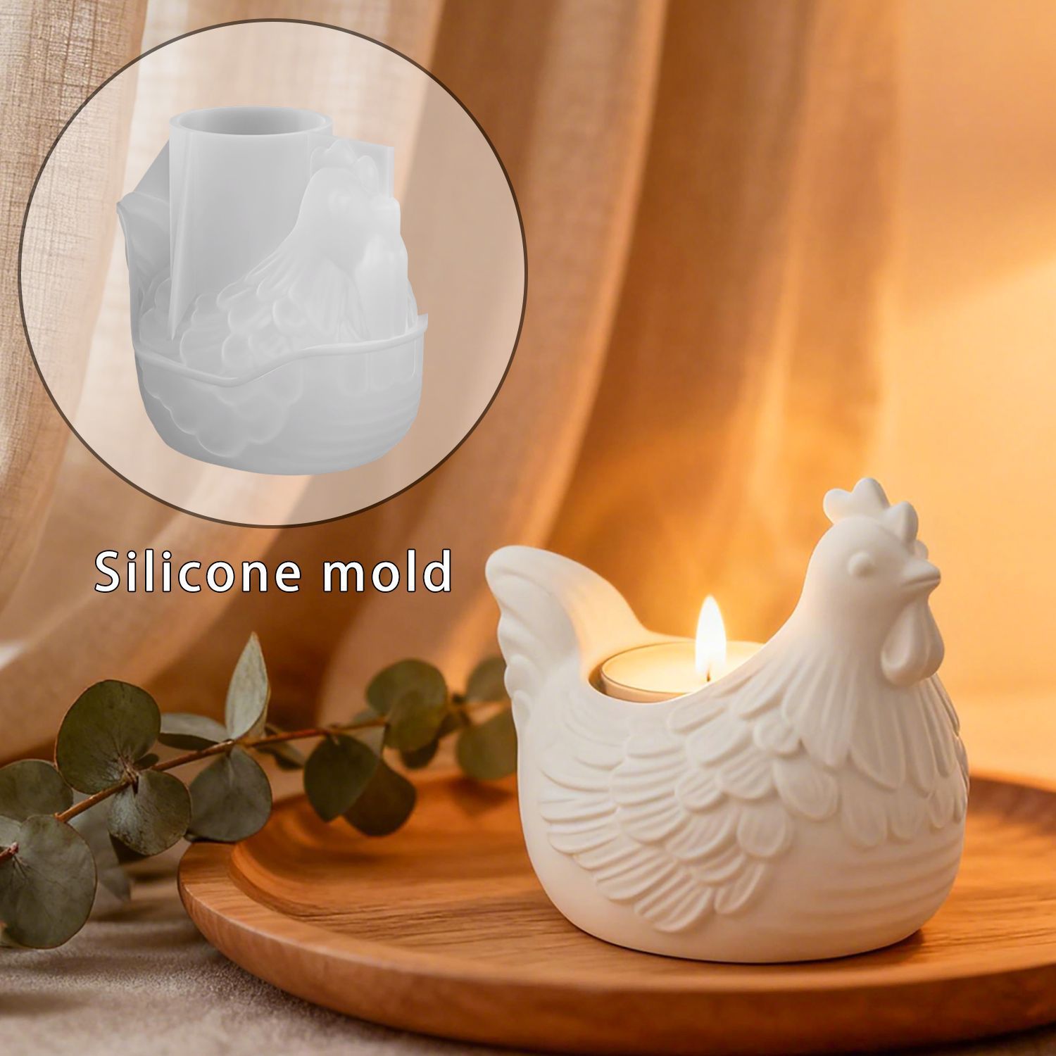 DIY 3D Little Chicken Candle H - đánh giá và giá 3D Printing With Silicone