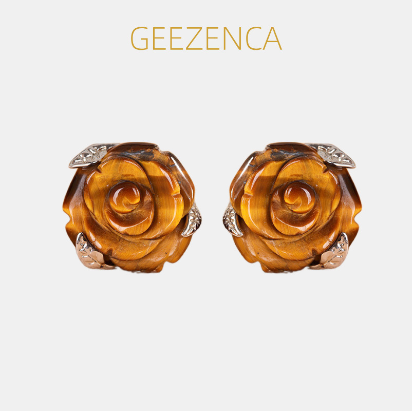 GEEZENCA Tiger's Eye Stone 925 - đánh giá và giá 3D Printing Earrings