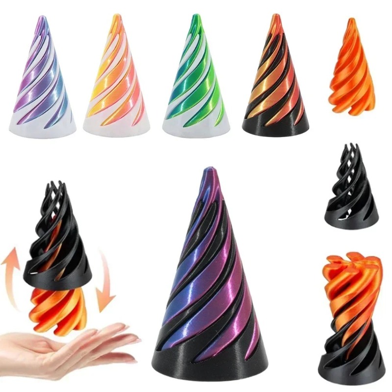 3D Printed Rotating Pyramid Sp - đánh giá và giá 3D Printing Gif