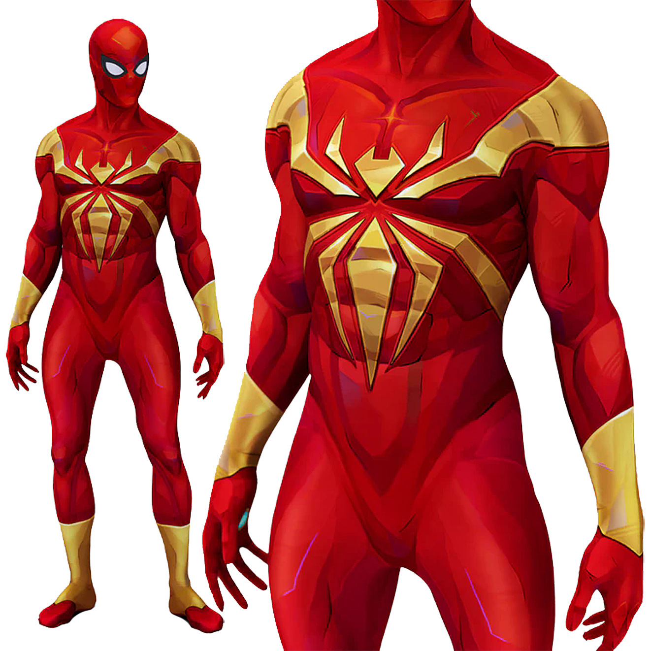 Iron Spiderman Cosplay Gold Ir - đánh giá và giá 3D Printing Game