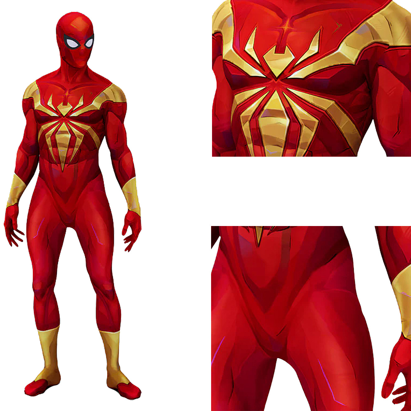 Iron Spiderman Cosplay Gold Ir - đánh giá và giá 3D Printing Game
