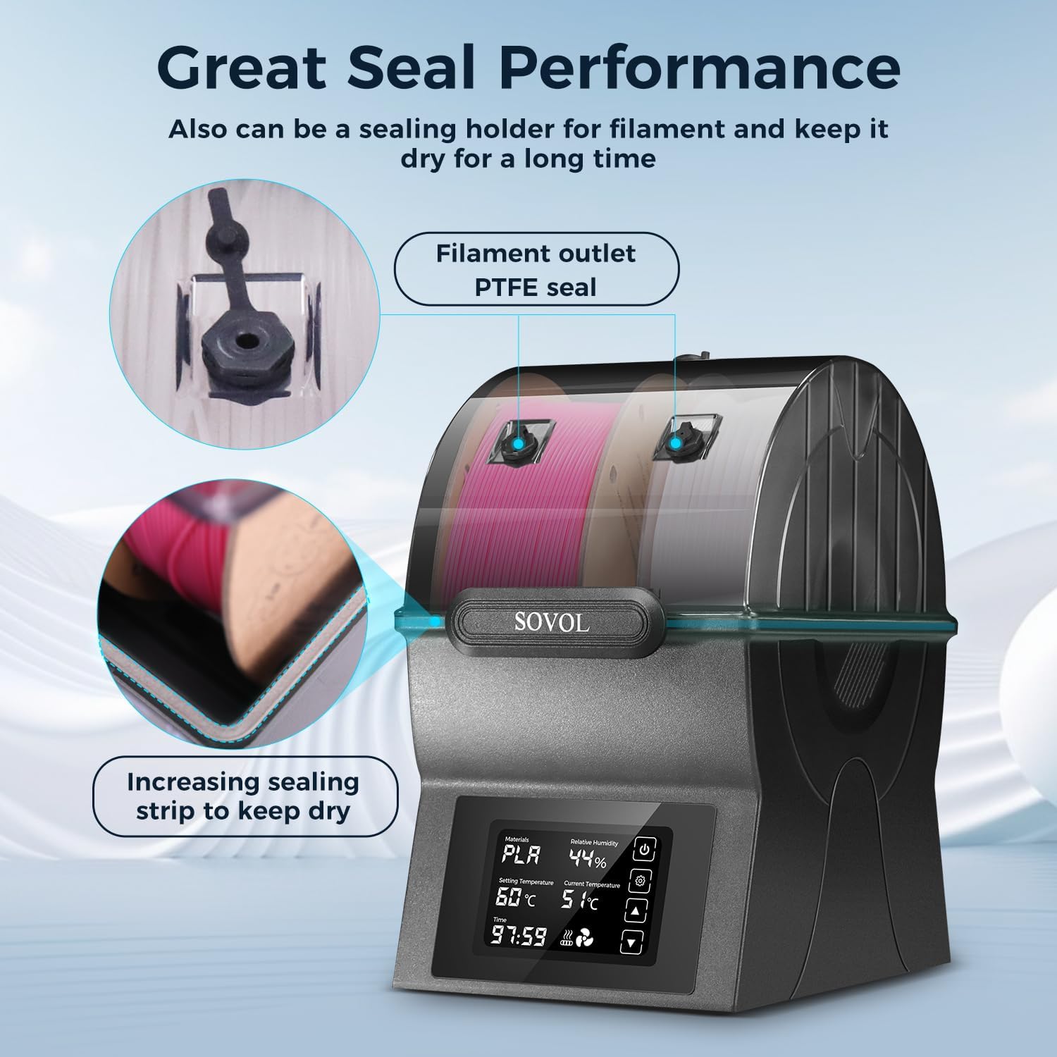 Sovol Filament Dryer SH02 Dry  - đánh giá và giá 3D Printing Fff