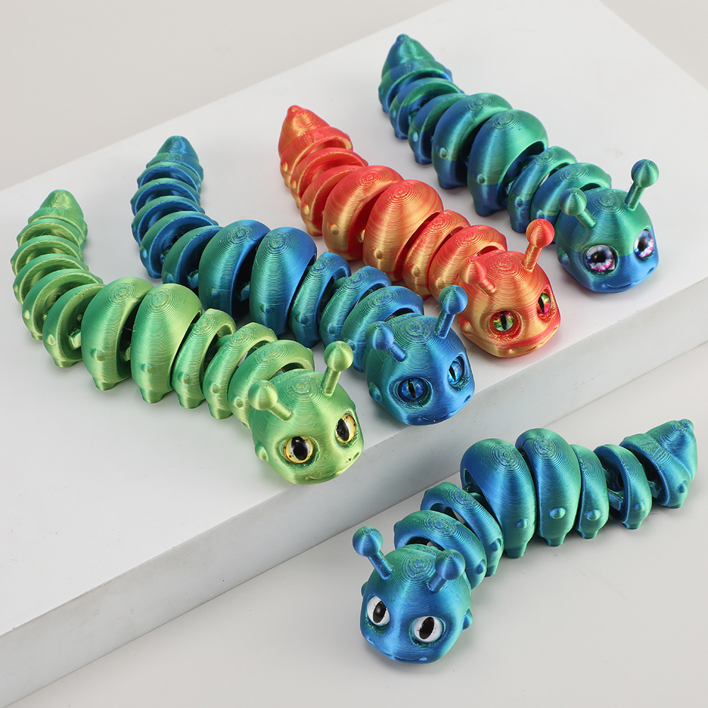 New 3D Printed Caterpillar Toy - đánh giá và giá 3D Printing Gif