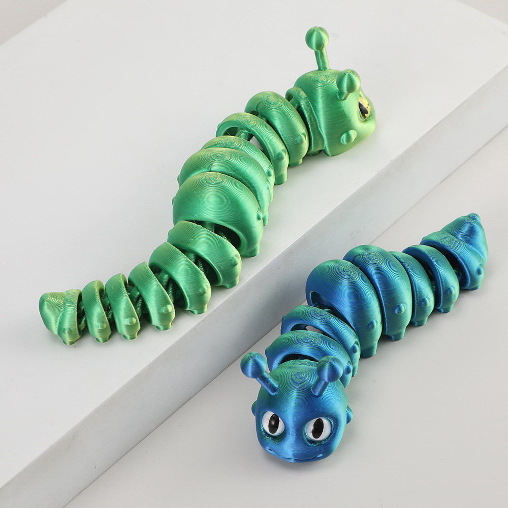New 3D Printed Caterpillar Toy - đánh giá và giá 3D Printing Gif