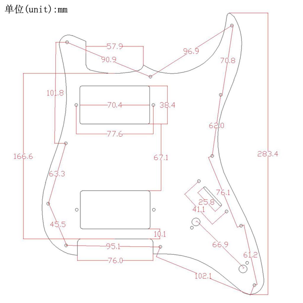 Electric Guitar Pickguard Plat - đánh giá và giá Build Plate
