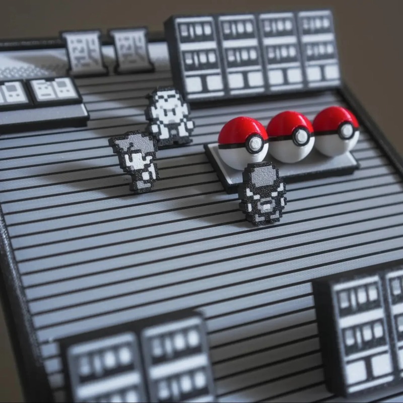 Pokemon Gold Silver Scene Figu - đánh giá và giá 3D Printing Gundam