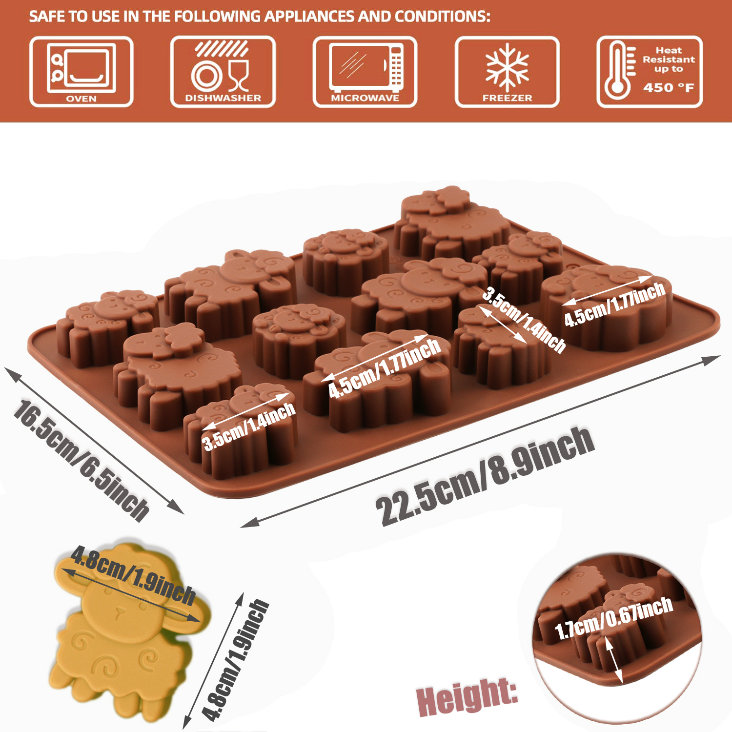 1pack silicone Eid lamb candy  - đánh giá và giá 3D Printing With Silicone