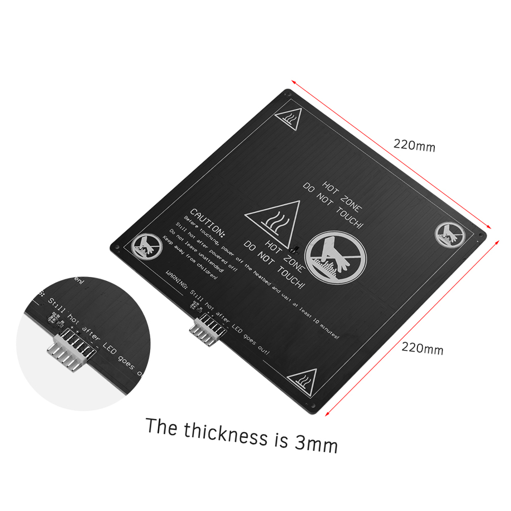 Aluminum Heated Bed 12V Hotbed - đánh giá và giá 3D Printer Cable Chain