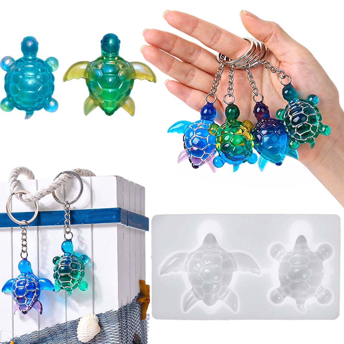 3D Sea Turtle Keychain Silicon - đánh giá và giá 3D Printing With Silicone