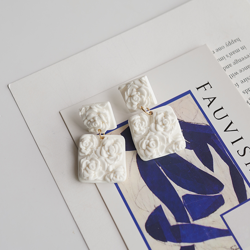 Solid Multi-Color Square Chip  - đánh giá và giá 3D Printing Earrings